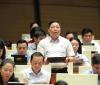 PGS.TS.BSCKII Nguyễn Vũ Trung, Viện trưởng Viện Pasteur TPHCM, Đoàn đại biểu TPHCM phát biểu tại phiên họp quốc hội sáng ngày 09/8/2026.