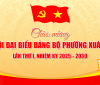 Chào mừng Đại hội đại biểu Đảng bộ phường Xuân Hoà lần thứ I, nhiệm kỳ 2025-2030 