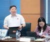 Đại biểu Quốc hội Nguyễn Vũ Trung, Viện trưởng Viện Pasteur TPHCM (Đoàn Thành phố Hồ Chí Minh) tham gia ý kiến thảo luận về dự thảo Nghị quyết tại Kỳ họp không thường lệ thứ nhất