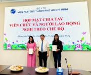 BUỔI LỄ HỌP MẶT CHIA TAY VIÊN CHỨC VÀ NGƯỜI LAO ĐỘNG NGHỈ THEO CHẾ ĐỘ