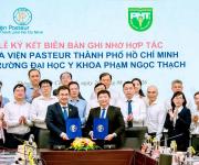 Lễ ký kết biên bản ghi nhớ hợp tác giữa Viện Pasteur Thành phố Hồ Chí Minh và Trường Đại học Y khoa Phạm Ngọc Thạch