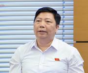 PGS.TS.BSCKII Nguyễn Vũ Trung, Viện trưởng Viện Pasteur TPCHM, Đoàn ĐBQH TPHCM phát biểu tại buổi thảo luận tại tổ về: dự án Luật Đấu giá tài sản (sửa đổi); dự án Luật Luật sư (sửa đổi)
